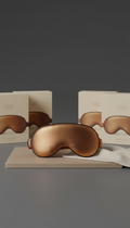 Ember unscented steam eye mask, neutral warm tone