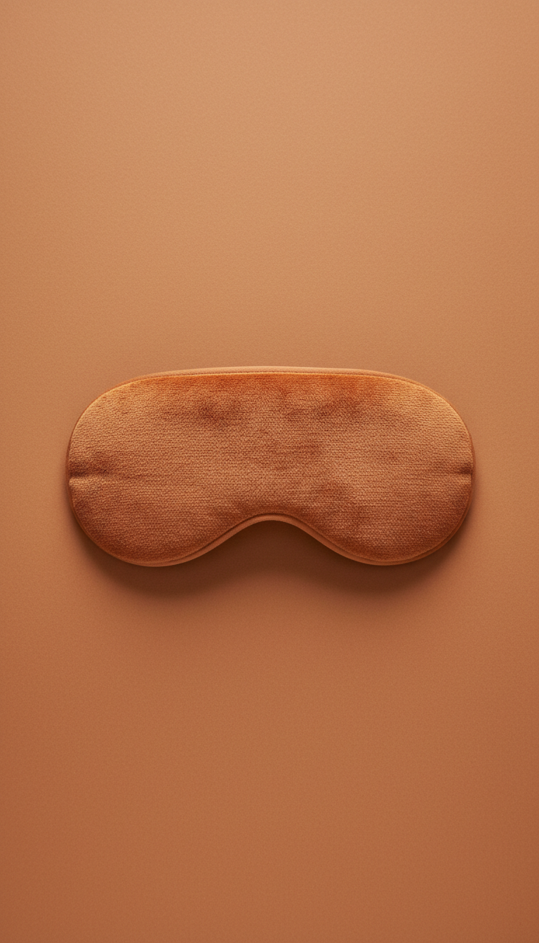 Ember orange scented steam eye mask, warm citrus tones