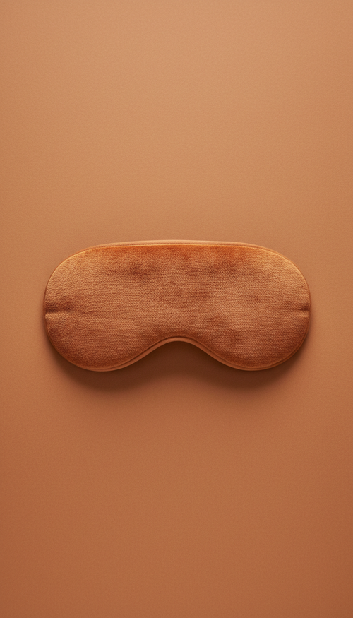 Ember orange scented steam eye mask, warm citrus tones