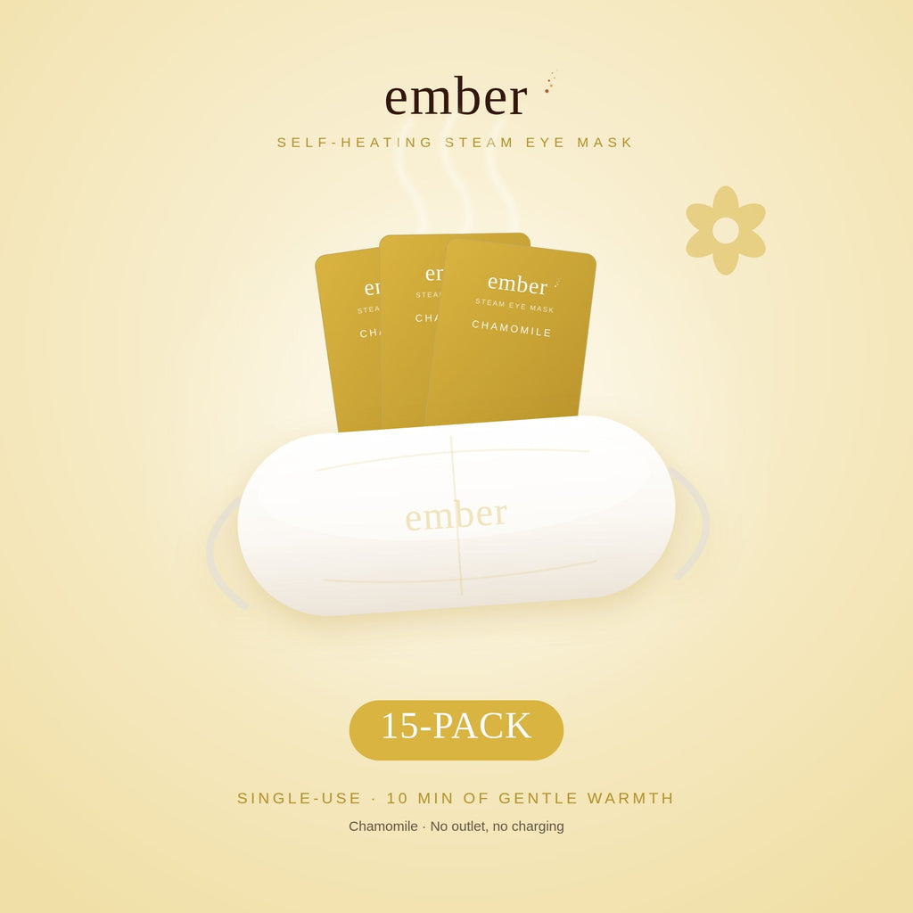 Ember Chamomile self-heating steam eye mask, 15-pack