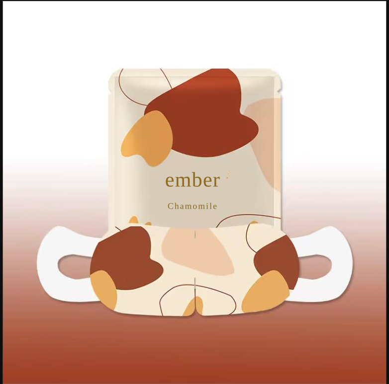 Ember Chamomile steam eye mask — box and mask