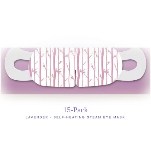 Ember Lavender steam eye mask, actual product, 15-pack