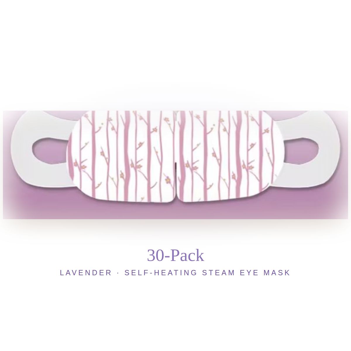 Ember Lavender steam eye mask, actual product, 30-pack