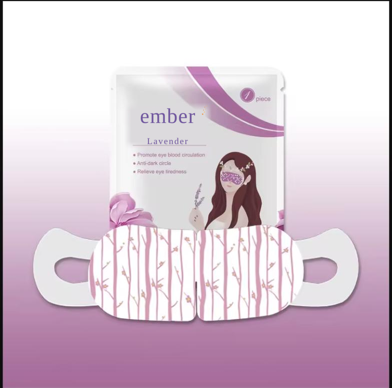 Ember Lavender steam eye mask — box and mask