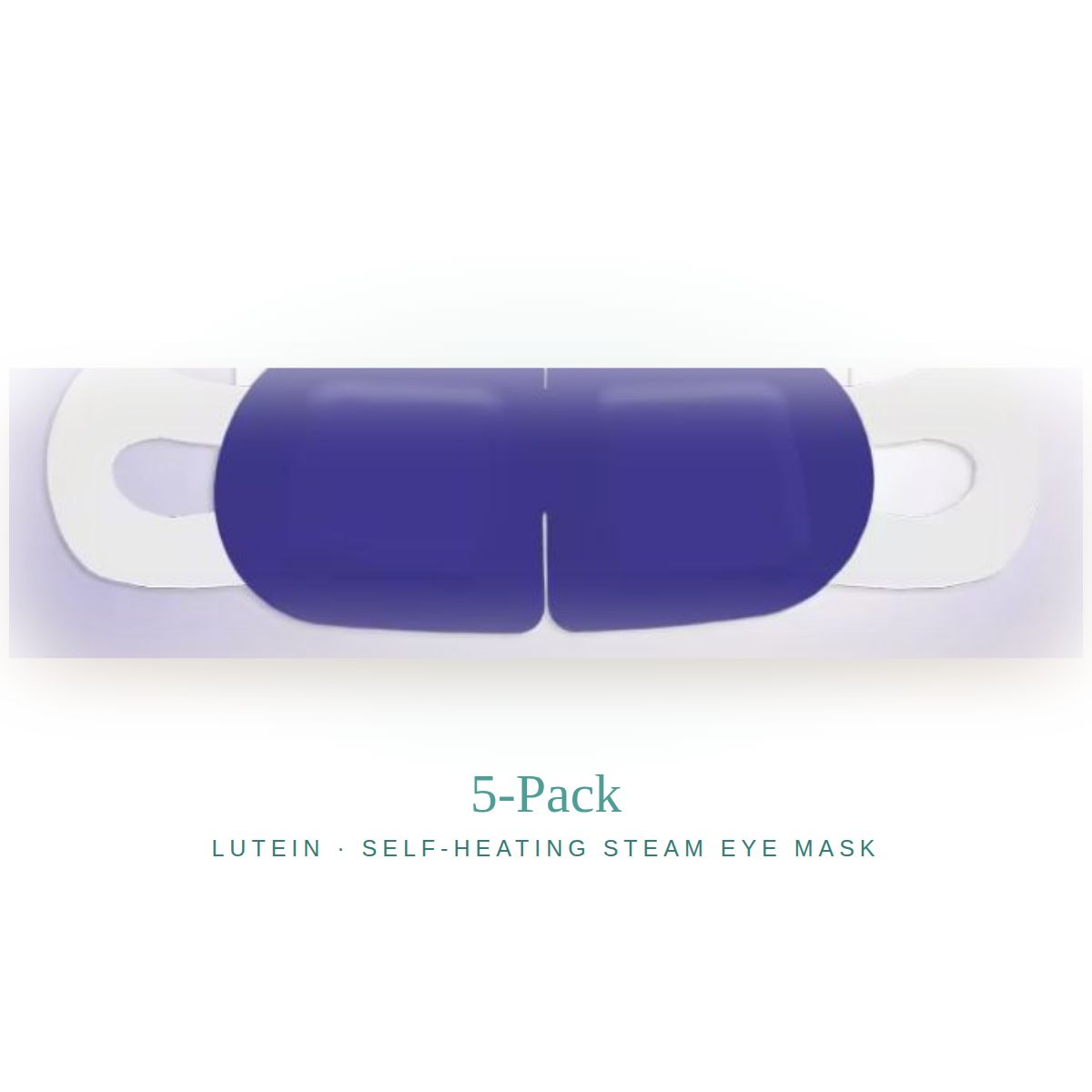 Ember Lutein steam eye mask, actual product, 5-pack