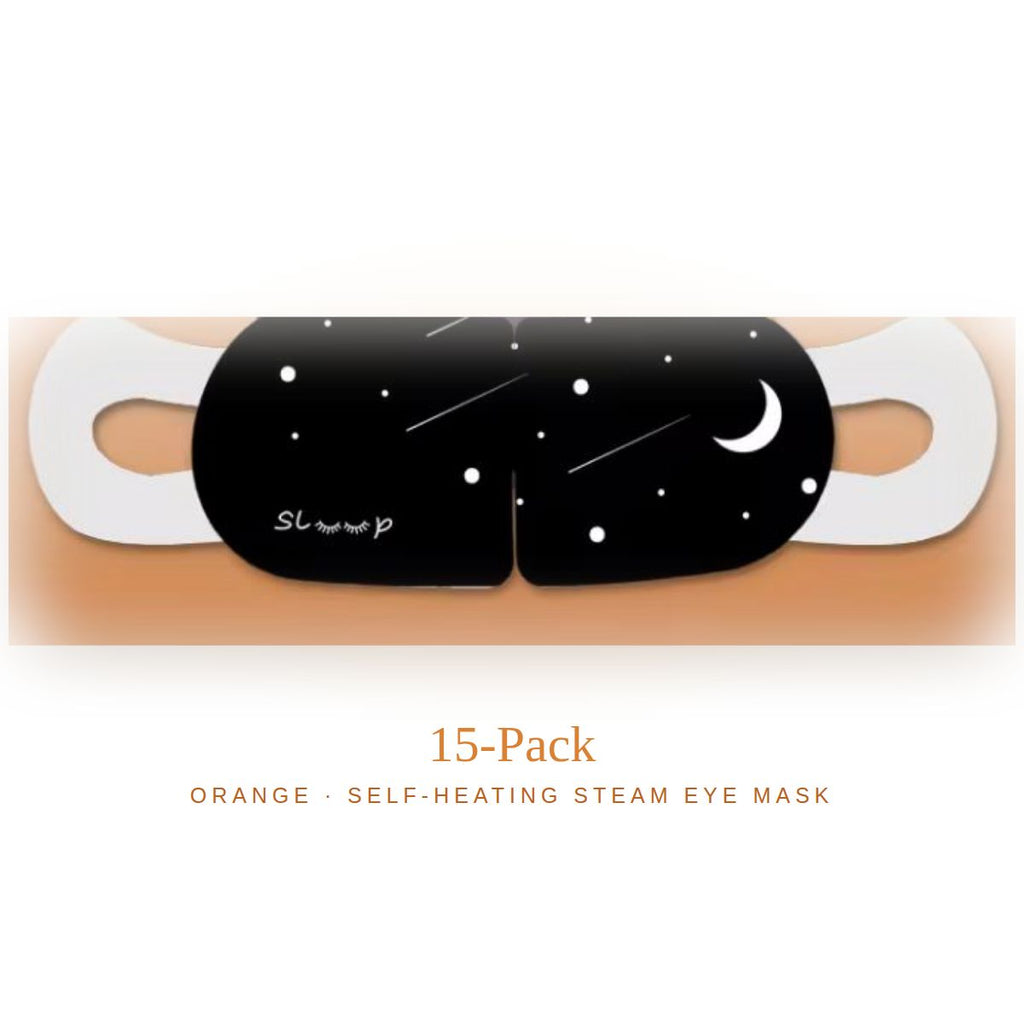 Ember Orange steam eye mask, actual product, 15-pack