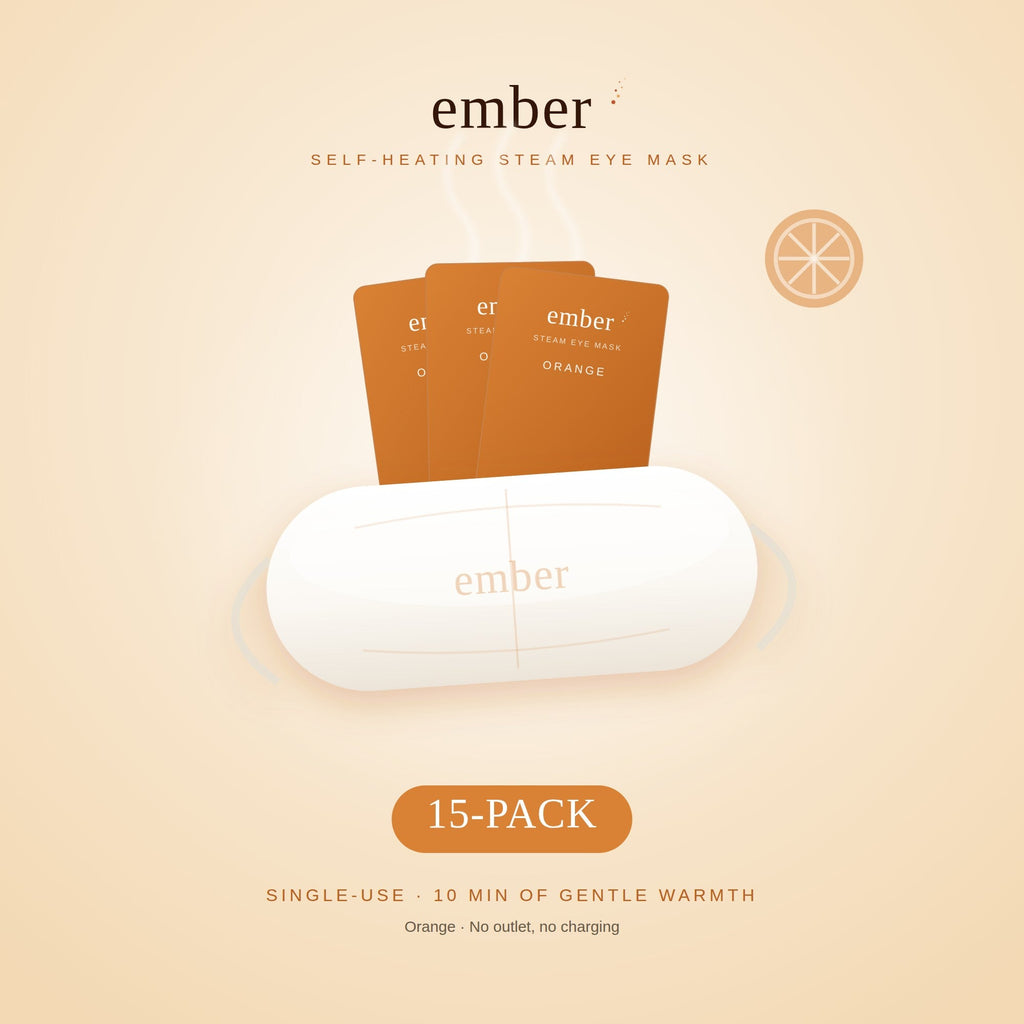 Ember Orange self-heating steam eye mask, 15-pack