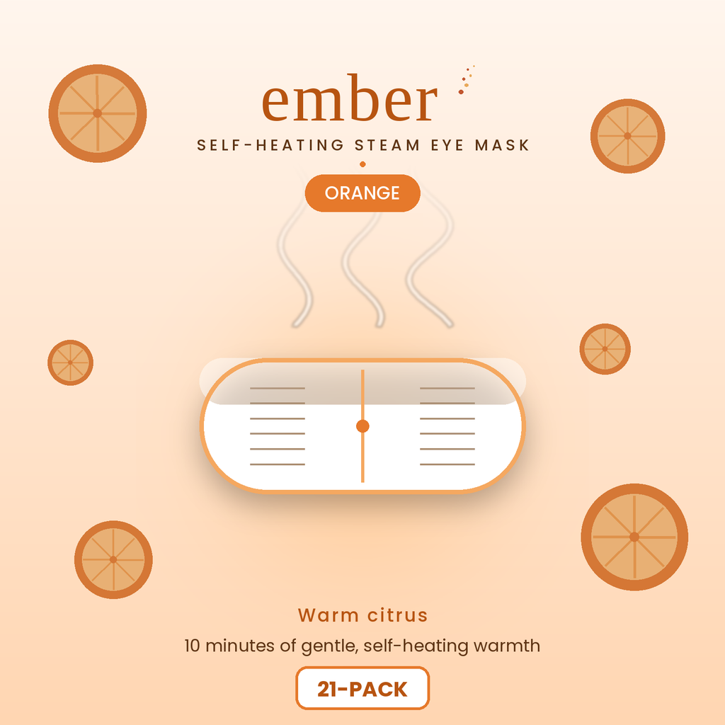 Ember Orange Scented Steam Eye Mask 21 Pack