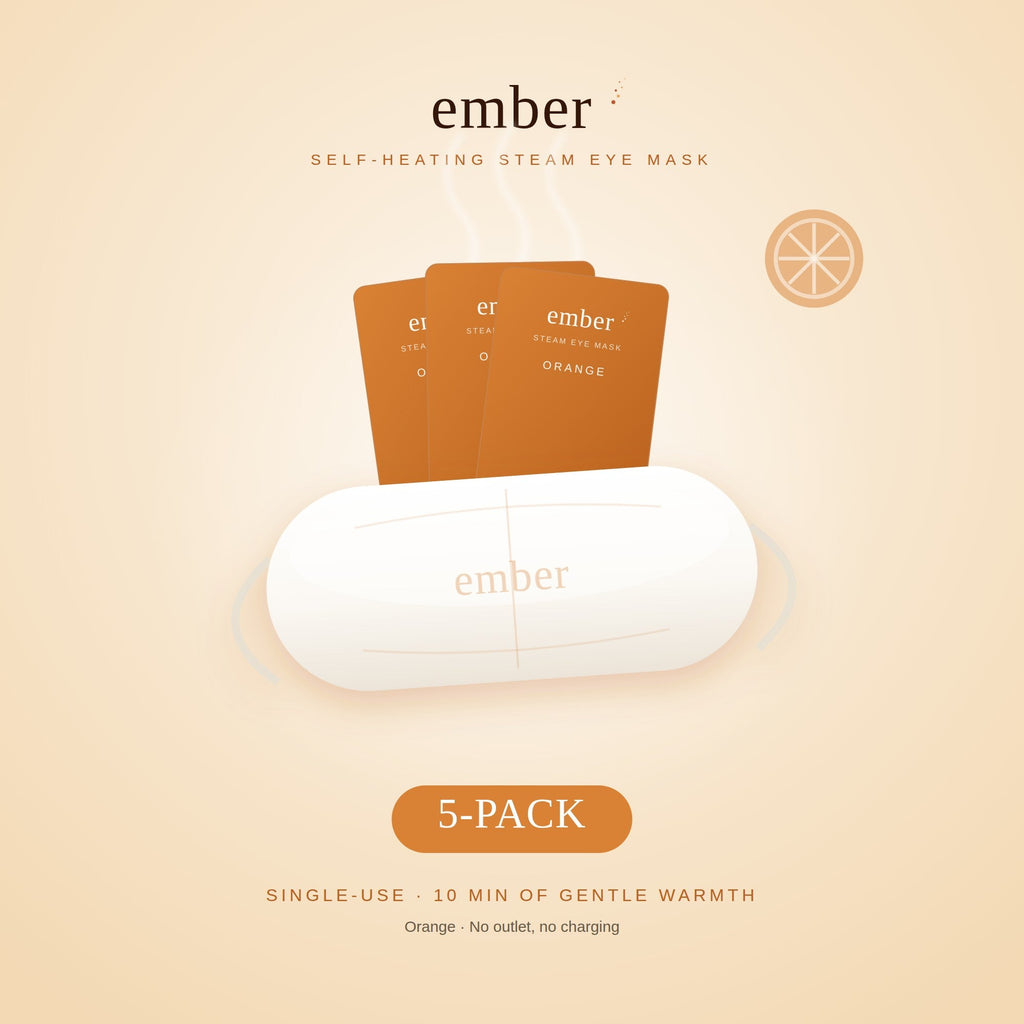 Ember Orange self-heating steam eye mask, 5-pack