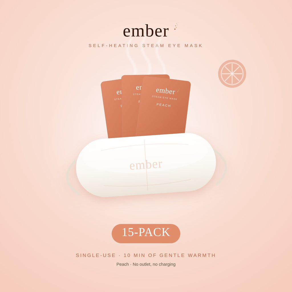 Ember Peach self-heating steam eye mask, 15-pack