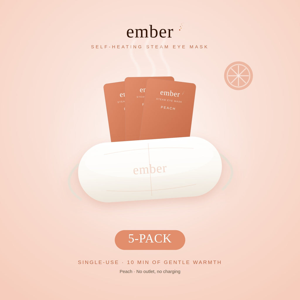 Ember Peach self-heating steam eye mask, 5-pack