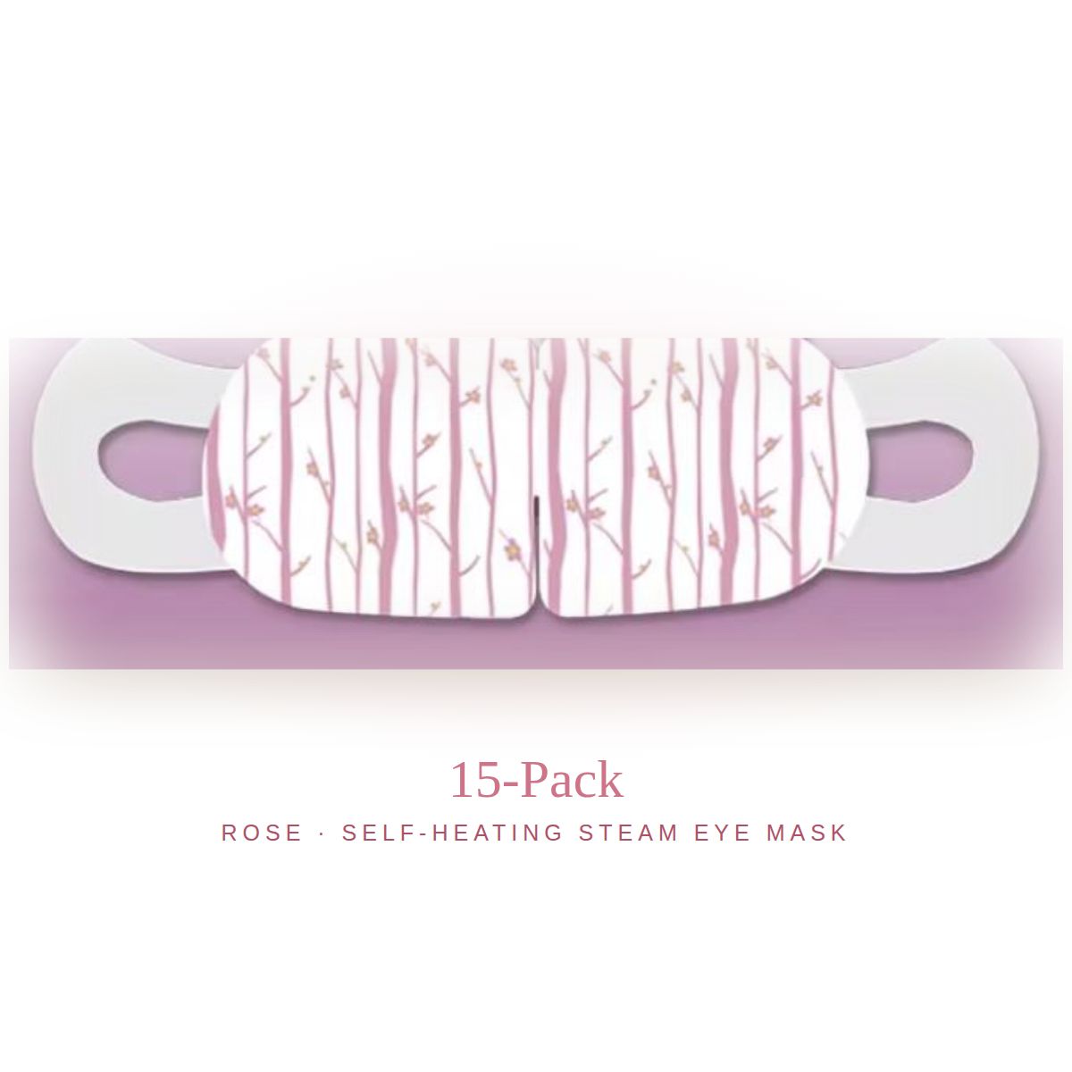 Ember Rose steam eye mask, actual product, 15-pack