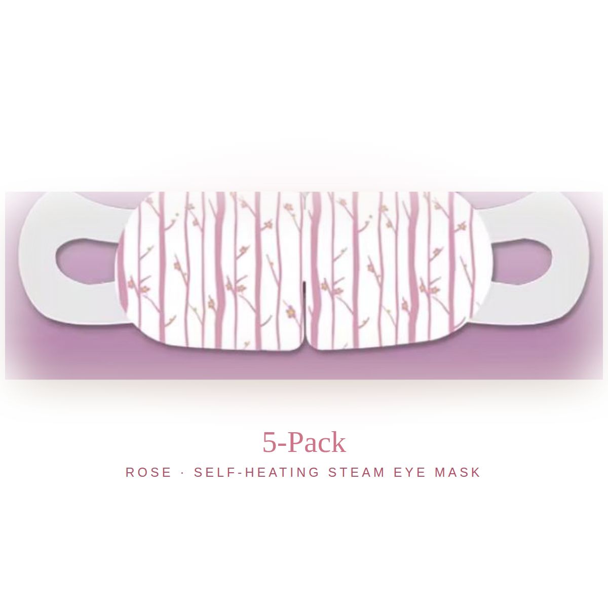 Ember Rose steam eye mask, actual product, 5-pack